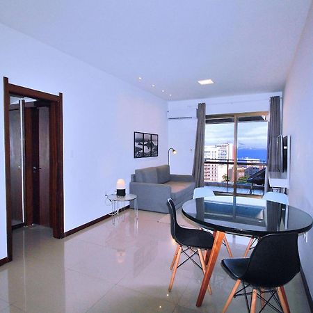 Incrível sala e quarto com varanda e vista para o mar de Ipanema Río de Janeiro Exterior foto