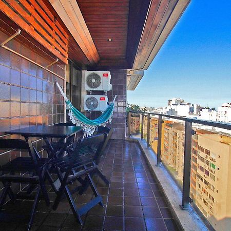 Incrível sala e quarto com varanda e vista para o mar de Ipanema Río de Janeiro Exterior foto