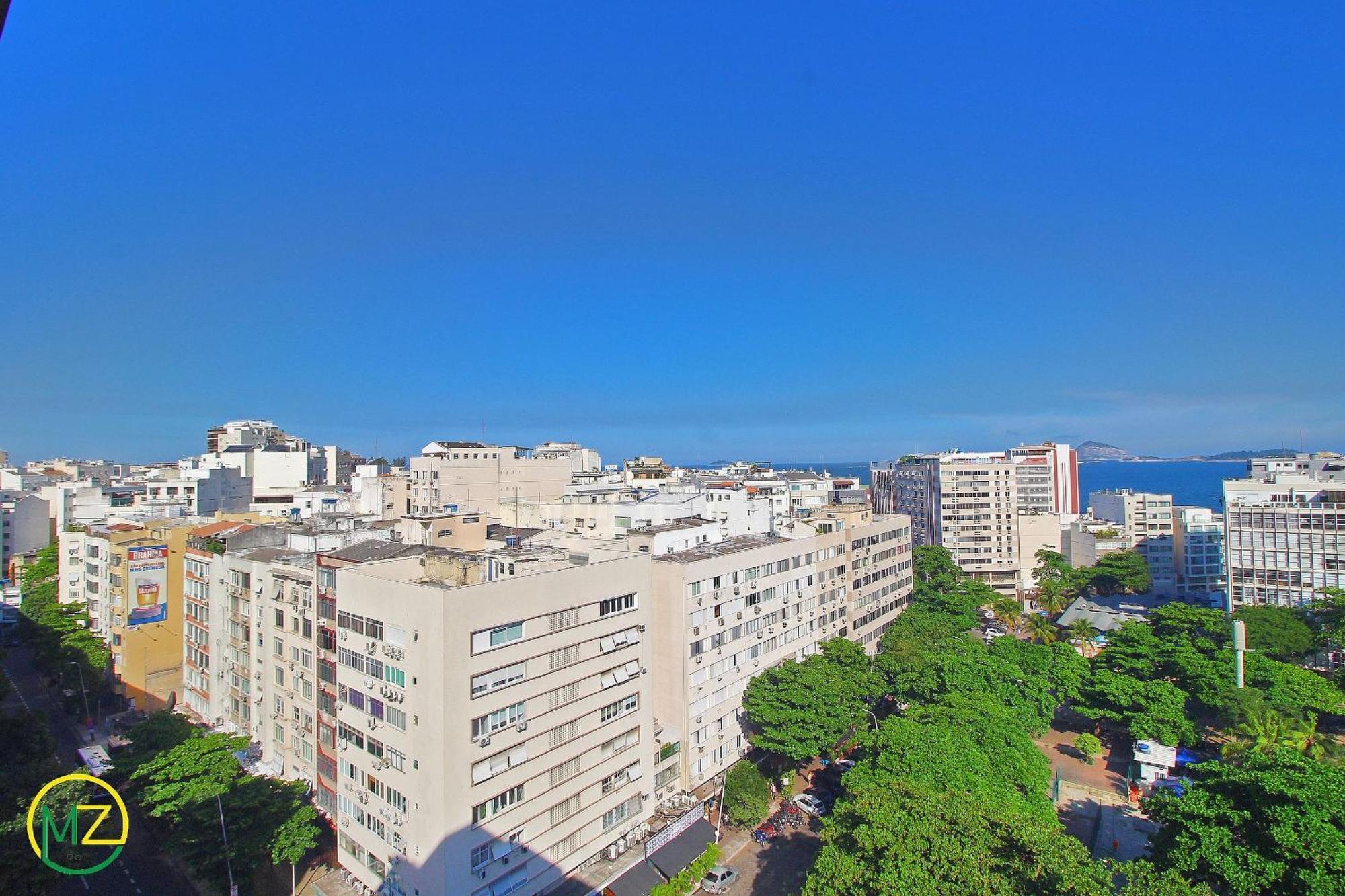 Incrível sala e quarto com varanda e vista para o mar de Ipanema Río de Janeiro Exterior foto