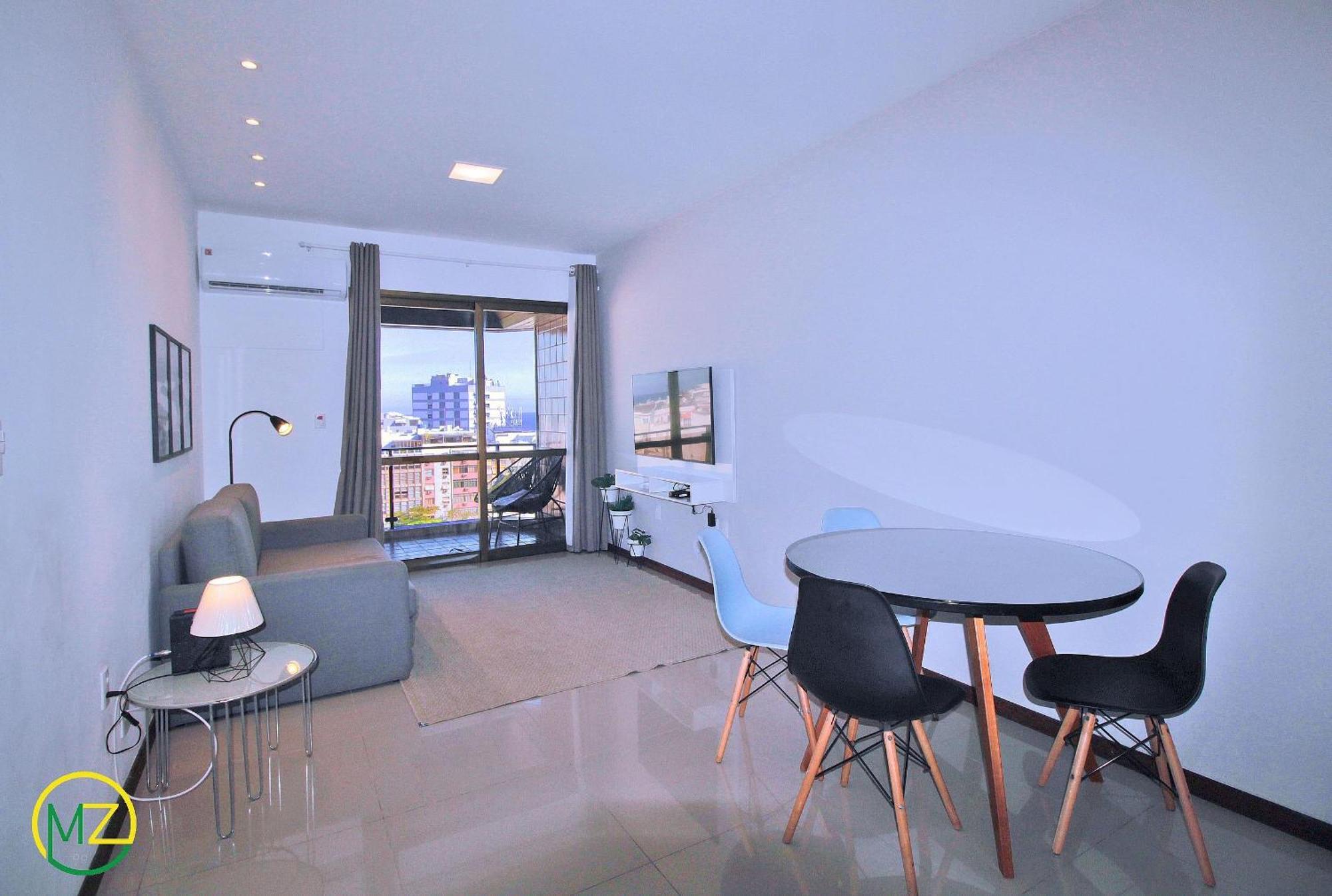 Incrível sala e quarto com varanda e vista para o mar de Ipanema Río de Janeiro Exterior foto